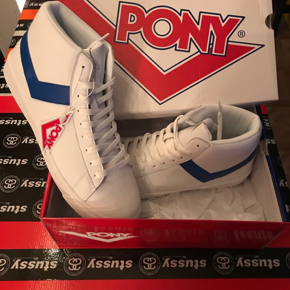 Pony new sneakers high top size 12.5